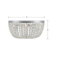 thumbnail image 6 of Crystorama Lighting Nola 5 Light Polished Chrome Ceiling Mount - 20"W x 10"H, 6 of 10