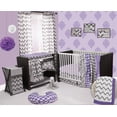 thumbnail image 4 of Bacati Ikat Lilac/Grey 6 Pc Crib Set with 4 Muslin Blankets, 4 of 4