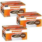 Dunkin Donuts Medium Roast Original Blend K-Cups (72 Ct.) – 3 Pack