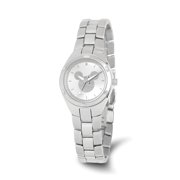 Mickey Mouse Women's Fortaleza Stainless Steel Watch, Silver Bracelet