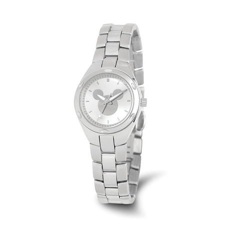 Mickey Mouse Women's Fortaleza Stainless Steel Watch, Silver Bracelet