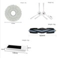 thumbnail image 5 of Para Deeboot T20 Max Pro / , Piezas de repuesto para aspiradora robot Cepillo lateral principal Filtro HEPA Paño de fregona, 5 of 5