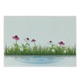 thumbnail image 1 of Flower Cutting Board, Coneflower by the Lake Water Sea Fall Season Hand Drawn Horizontal Hand Drawn Print, Decorative Tempered Glass Cutting and Serving Board, Small Size, Multicolor, by Ambesonne, 1 of 1