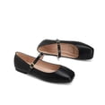 thumbnail image 7 of Domuza Mary Jane Shoes for Women Slip on Dressy Ballet Shoes for Women New Comfy Non-Slip Shoes for Formal School Walking Black 10（EU-43）, 7 of 7