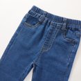 thumbnail image 7 of YunPes Toddler Girls Flared Jeans Elastic Waist Slim Fit Denim Pants with Pockets Kids Casual Fashion Denim Jeggings for 1-7Y, 7 of 7