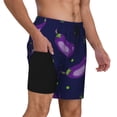 thumbnail image 3 of Haiem Eggplant Men'S Quick-Dry Swim Trunks: Comfortable Beach Shorts With Mesh Lining And Pockets - Ideal For Swimming And Sunbathing Medium, 3 of 9