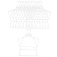 Esquirla 3x10Pcs Kids Coat Hanger Clothes Hanger Clothes Drying Rack