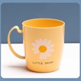 thumbnail image 5 of Taza de enjuague bucal para hacer gárgaras, taza de plástico lisa floral simple para cepillado, taza para parejas, taza de agua para lavar, 5 of 5