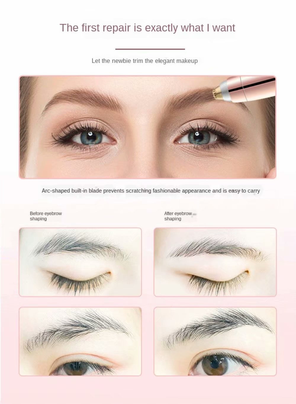 brow shaping trimmer