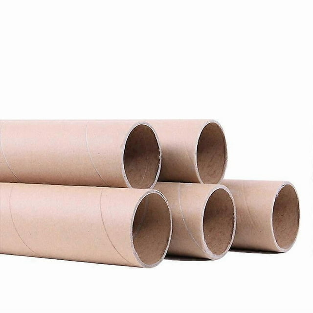 20 Rouleaux d'Artisanat - Tubes en Carton Brun Robustes pour Arts et Artisanat