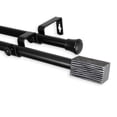 thumbnail image 2 of Alder 13/16" Double Curtain Rod-Color:Antique Brass,Size:120-170", 2 of 4
