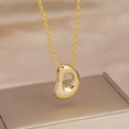 thumbnail image 2 of Todaioua Gold Letter Necklace Initial Necklace - Personalized Mom Necklace, Electroplated Alloy Pendant for Women, Special Gift for Her D, 2 of 2