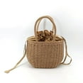 thumbnail image 5 of Skegnu Up to 65% off Easter Clearance Gifts Decorations Women Straw Bags Woven Bag Summer Beach Rattan Shoulder Bag Bag Handbag Gear Savings, 5 of 7