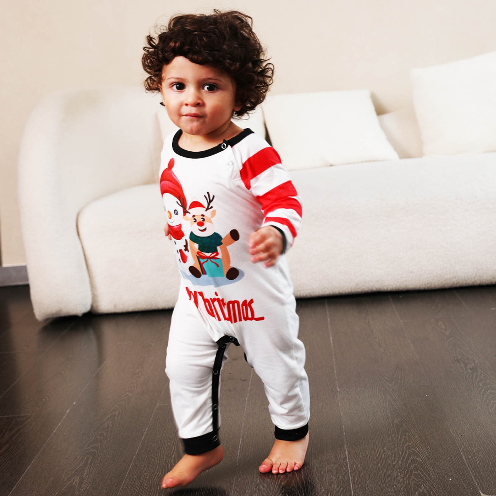 Infant Pajamas Red And White Striped Footie Pajamas Kids Pajamas