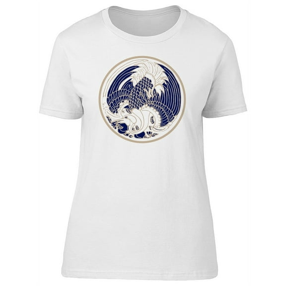 Chinese Art Oriental Crane Bird T-Shirt Women -Image by Shutterstock, Female x-Large