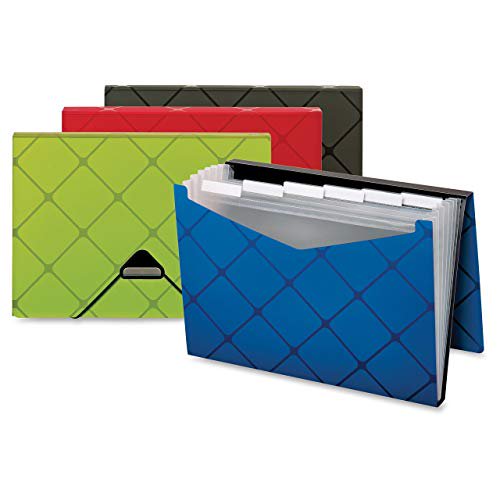 Globe-Weis Classeur Extensible en Poly, 7 Poches, Lettre, Assorti (GLW55633)