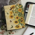 thumbnail image 4 of FOR U DESIGNS Sunflower Butterfly Bible Cover for Boys Kids Size M Portable Bible Bag for Bible Lover Abrasion Bible Carry Tote Bag for Women Holistic Leather Bible Bags Personalized, 4 of 7