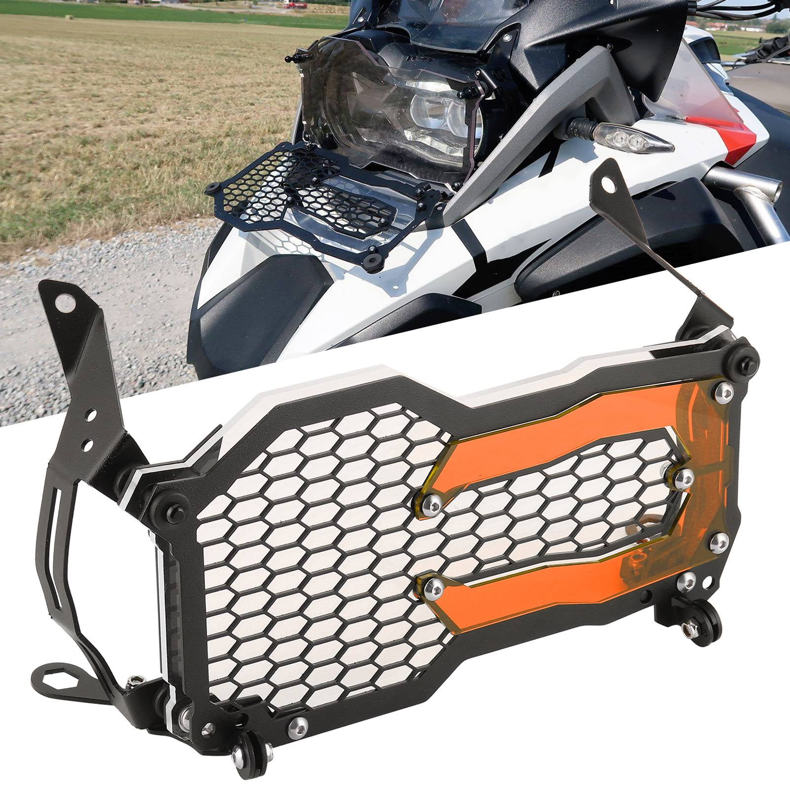EOTVIA Stainless Steel Headlight Grill,Stainless Steel Headlight Guard