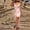 Pink, variant on FRSASU Cocktail Dresses for Women Deep-V Side Split Midi Sling Dress Fashion Irregular Hem Pleated Party Dress White