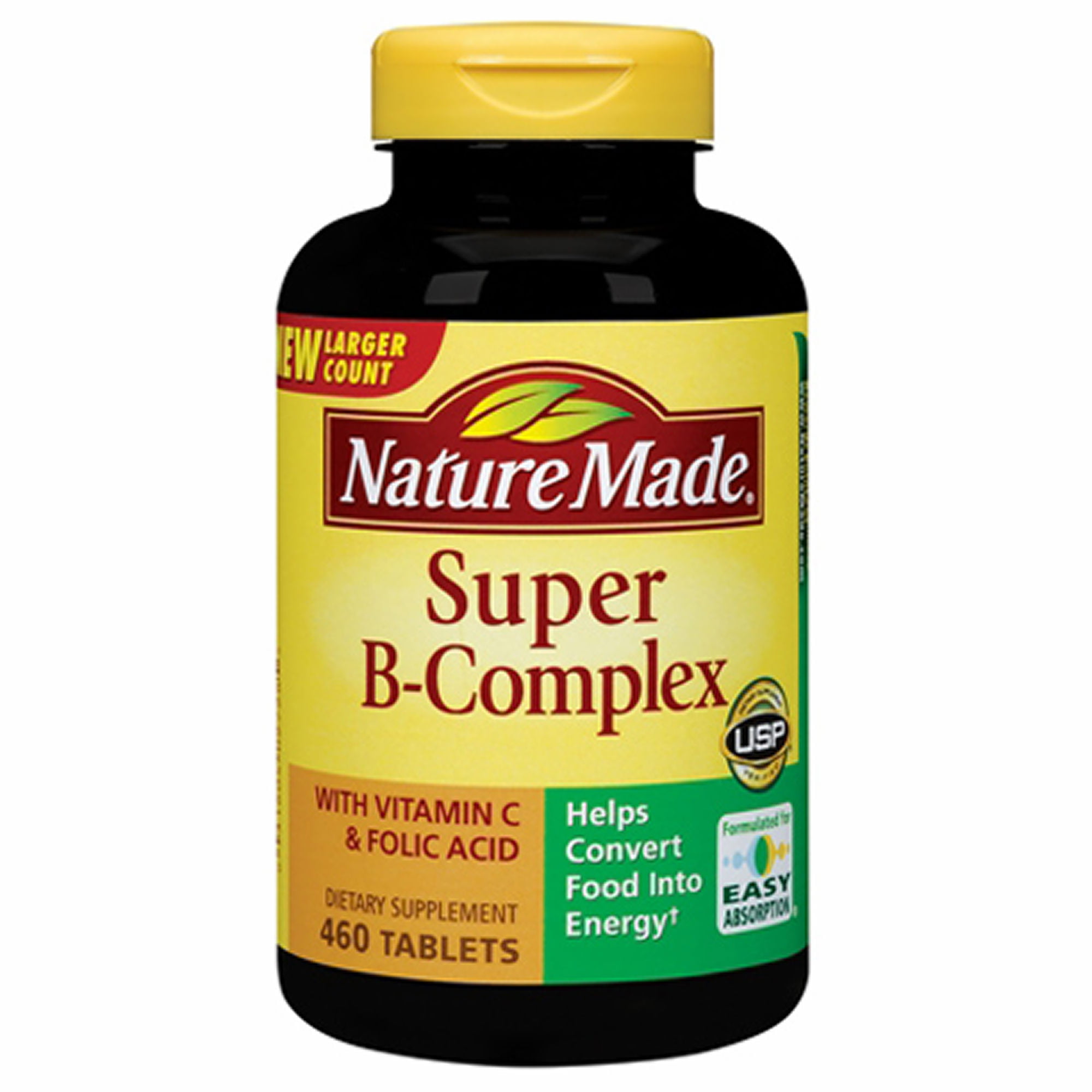 Nature Made Super B Complex With Vitamin C And Folic Acid 460 Ct Walmartcom