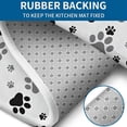 thumbnail image 4 of Grey Dog Paw Footprint Bathroom Rugs Sets 3 Piece,Toilet Cover Set,Absorbent Non Slip Bathroom Mats Sets with U-Shaped Contour Rug Toilet Rug Set, 4 of 5
