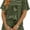 Olive, variant on Wrongduck Women's Elegant Ribbed Romper 2026 Short Sleeve Loose Fit Jumpsuit with Keyhole Back and Pockets Vacation Beach One Piece Outfit