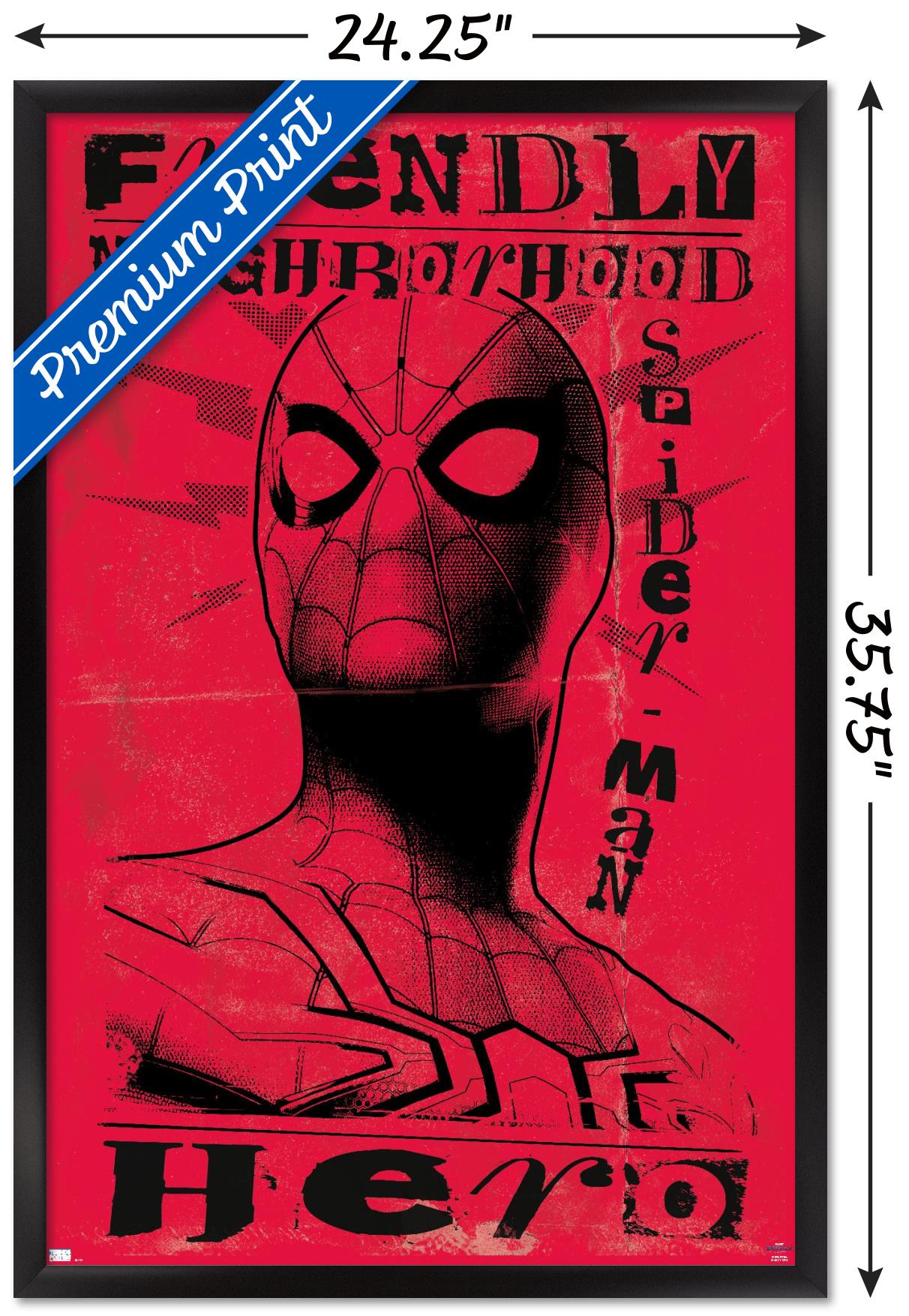 Marvel Spider-Man: No Way Home - Hero Wall Poster, 22.375" x 34" Framed