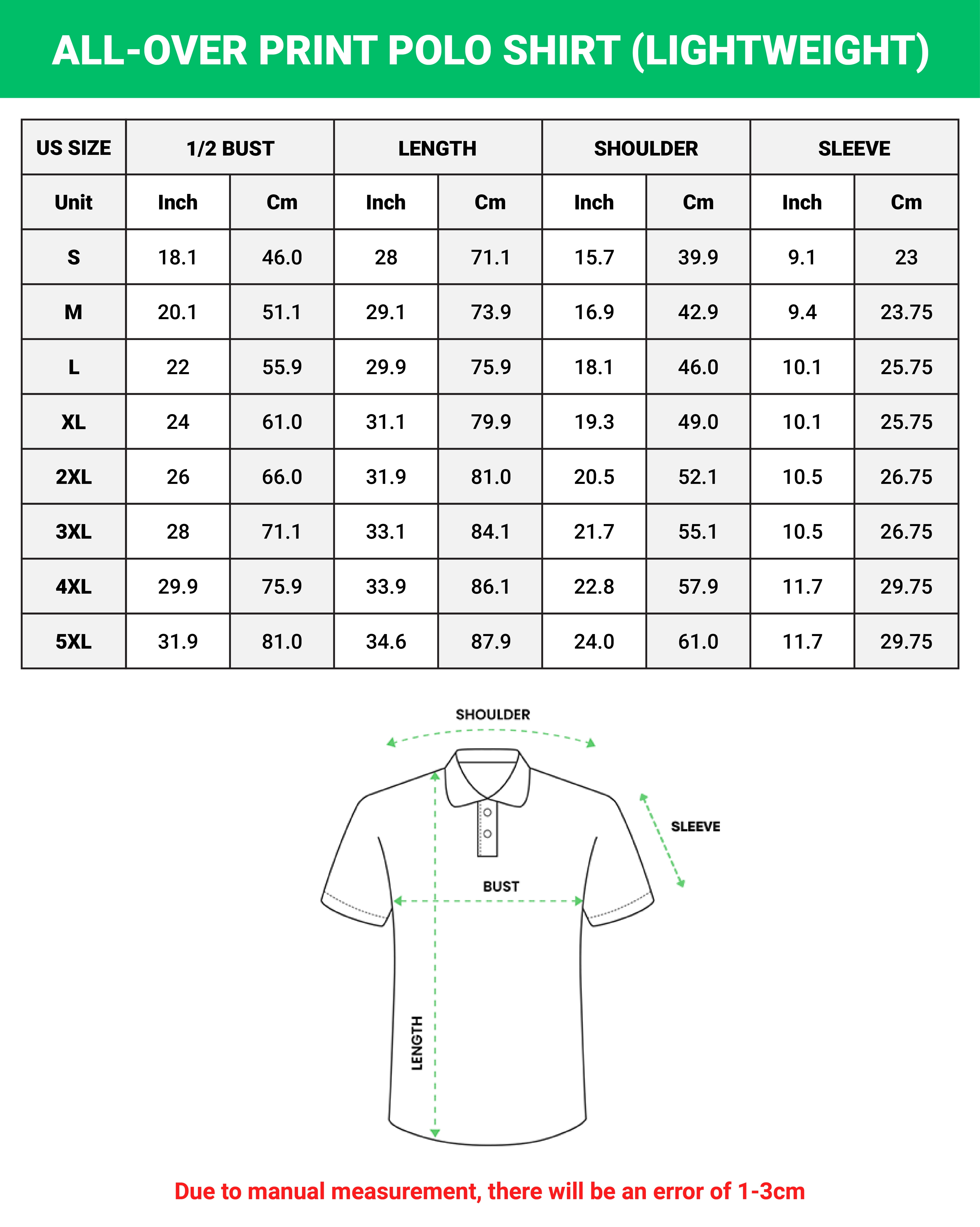 Lotusprinthandmade Personalized Autism Awareness Men Polo Shirt (Lightweight) S-5XL Multicolor (S), custom name autism polo, autism shirt