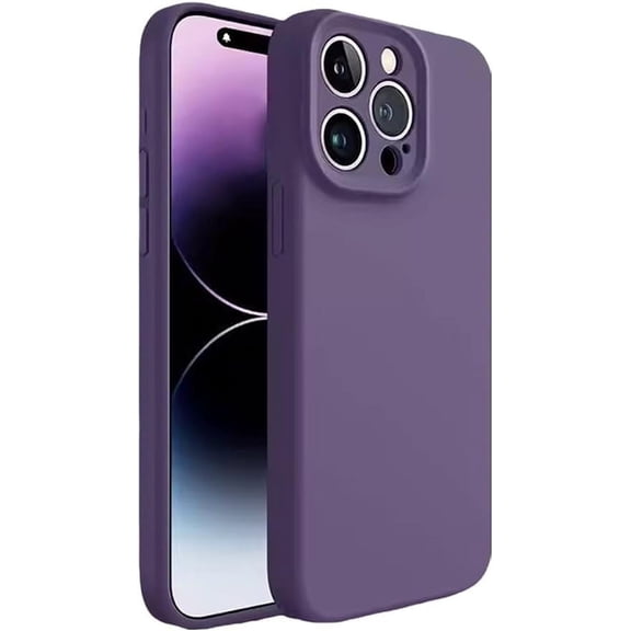 Designed for iPhone Case,Slim Thin[Military Grade Drop Protection] [Anti-Scratch Microfiber Lining] Camera Lens Protection Shockproof Protective Cover Phone Case (Purple,iPhone 14)
