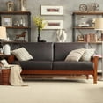 thumbnail image 3 of Tribecca Home Hills Mission-style Oak Sofa by, 3 of 5
