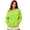Light Green, variant on Womens Casual Crewneck Sweatshirt Long Sleeve Off Shoulder Top Loose Fit Cozy Fall Winter Pullover