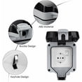thumbnail image 5 of EcoNesxp Suitable for kitchen bathroom outdoor dustproof socket wall power socket, 5 of 5