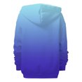 thumbnail image 4 of ManxiVoo Women's Oversized Pocket Zipper Hooded Jacket Long Sleeve Track Style Casual Top L Size Blue, 4 of 7