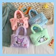 thumbnail image 3 of Bolso de mano de felpa Sanrio para mujer, bolsa de hombro, Kawaii, My Melody, Cinnamoroll, mochila de embrague, regalo para niña, 3 of 4