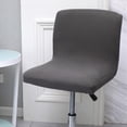 thumbnail image 6 of Counter Bar Pub Elastic Stool Slipcover Soft Polyester+Spandex Low Hotel Cover , Breathable and Durable , dark gray, 6 of 8
