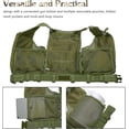 thumbnail image 5 of Chaleco táctico militar de malla, chaleco de combate con cinturón para Airsoft Military Cs Game-Green, 5 of 5