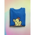 thumbnail image 3 of Cute Cactus Buddy Sweatshirt Women -Smartprints Designs, Female Large, 3 of 4