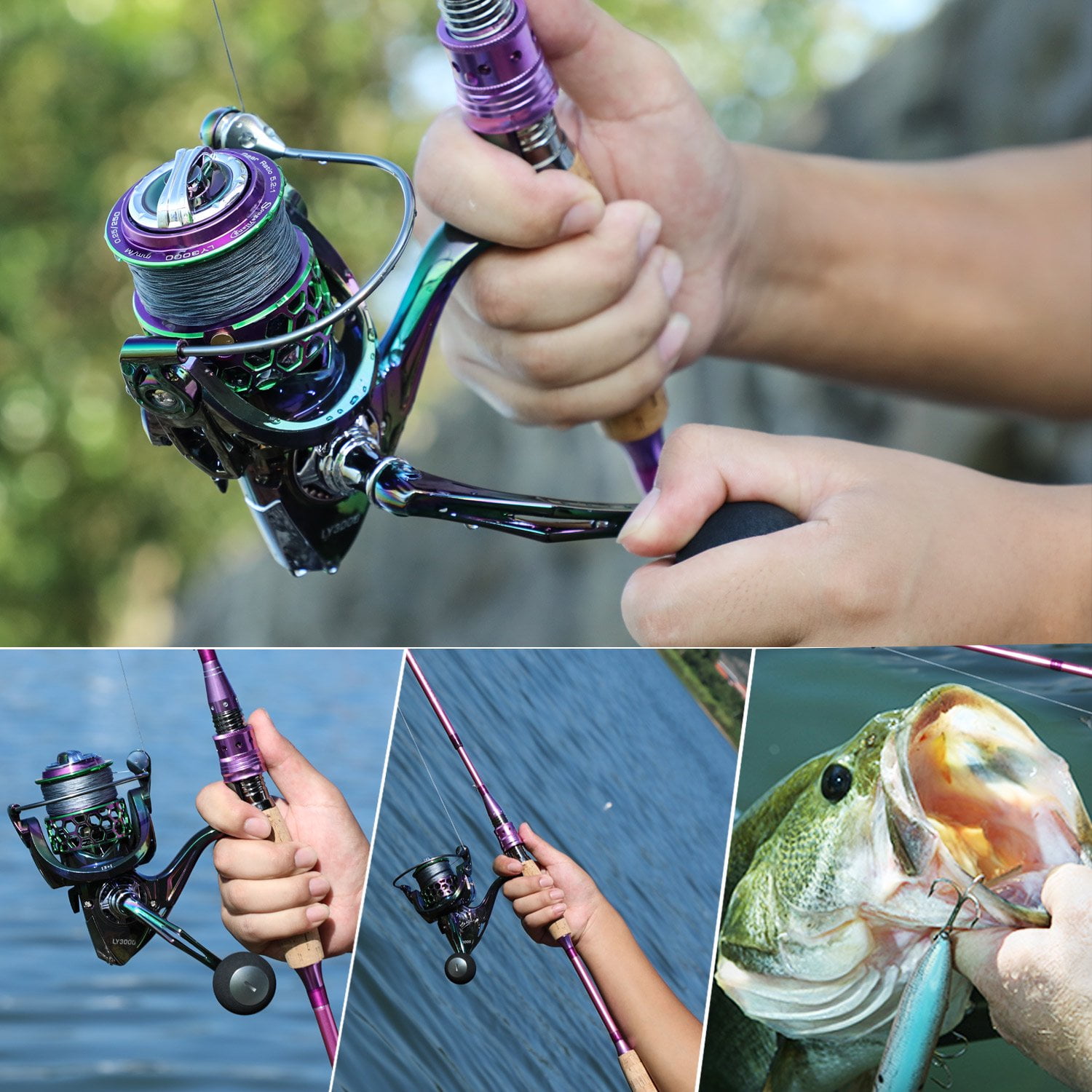 Sougayilang Colorful Spinning Fishing Reel 13+1BB Dominica | Ubuy Sougayilang Colorful Spinning Fishing Reel 13+1BB Dominica | Ubuy