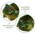 thumbnail image 3 of Worgeous Ceramic Frog Frogs Shape Flower Pot Green 1Set, 3 of 8