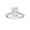 Platinum, variant on 1 Carat (ctw) Platinum Radiant,Round Cut LAB GROWN Diamond Vintage Engagement Ring (Color D-E Clarity VS1-VS2)