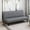 Grey, variant on Convertible Futon Sofa Bed Linen Loveseat Adjustable Sleeper Sofa Couch for Living Room Small Apartment,Blue