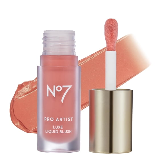 No7 Liquid Blush Radiant Finish Blendable Coral 0.20 fl oz