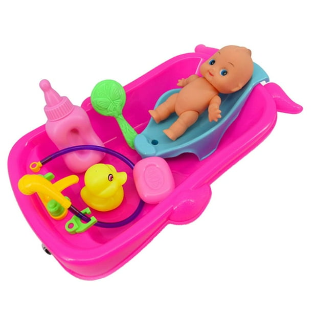 Kid Baby Role Game Taking Care Doll Bh Nursery Educional Toys Red Walmart