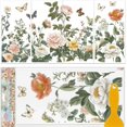 thumbnail image 1 of 4 láminas de transferencias para muebles con motivos florales vintage claros (30 x 15 cm): mariposas, peonías y flores silvestres. Adhesivos autoadhesivos UV para decoración de paredes y manualidades., 1 of 9