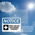 thumbnail image 6 of First Aid Kit AED Inside Cabinet OSHA Notice Aluminum Sign 18 Inch x 12 Inch - 5 Pack, 6 of 8