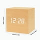 thumbnail image 2 of Reloj Mesa LED Control Voz Despertador Digital para Del (negro), 2 of 6