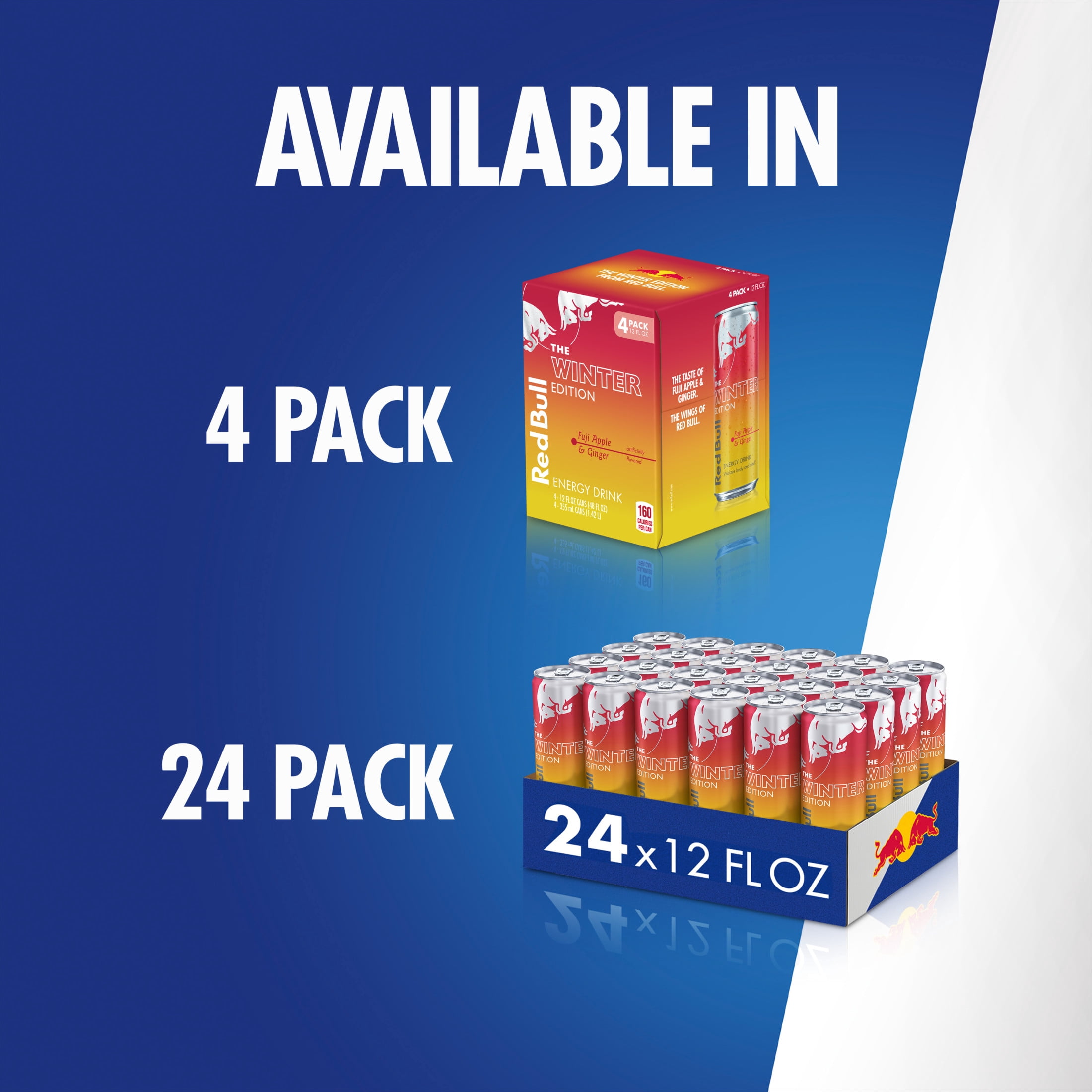 Red Bull Winter Edition Energy Drink,  Fuji Apple & Ginger,  12 fl. oz.,  6 x 4 Cans