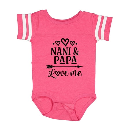 

Inktastic Nani and Papa Love Me Gift Baby Boy or Baby Girl Bodysuit