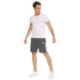 thumbnail image 3 of Purcoar Mens Athletic Shorts Cotton Drawstring Gym Running Training Workout Shorts, 3 of 9