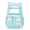 Blue 16in, variant on Heavy-Duty Transparent Backpack 16/17.5/19in TPU Large Capacity See-Through Bag 19in with Shoe Compartment for Daily Travel